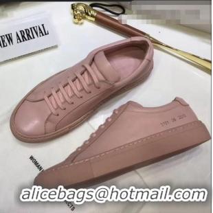 Good Looking Common Projects Leather Sneaker CP2135 Pink