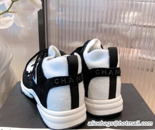 Unique Style Chanel Fabric & Suede Sneakers G38033 White 2021