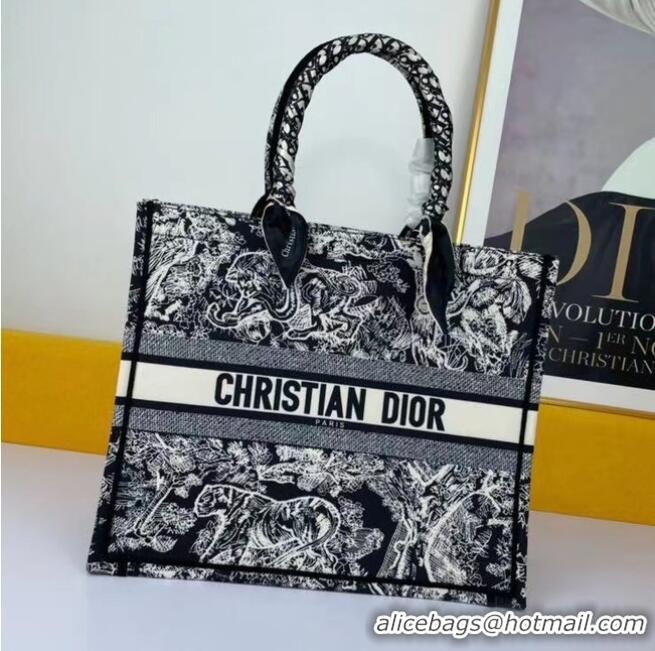 Top Quality DIOR BOOK TOTE Multicolor Embroidery M1297ZR