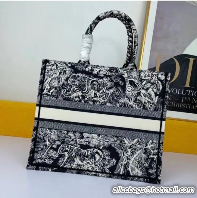 Top Quality DIOR BOOK TOTE Multicolor Embroidery M1297ZR