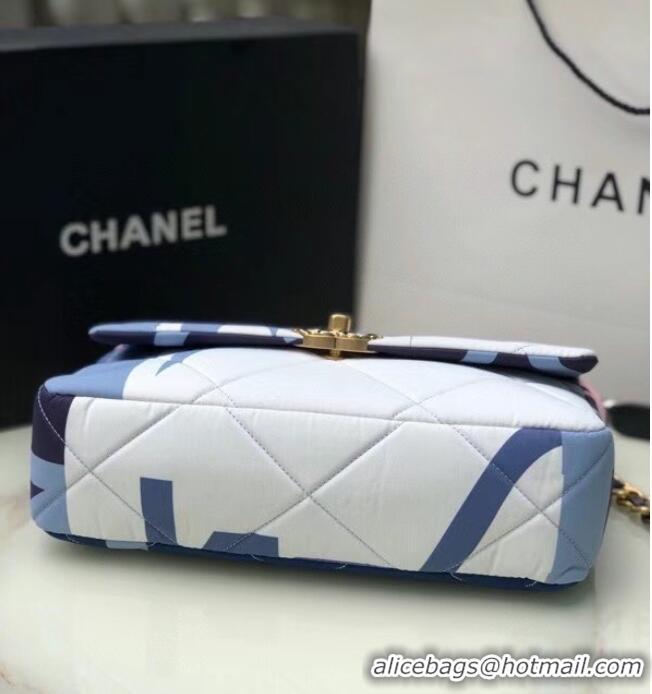 Fashion Discount Chanel 19 flap bag AS1160 blue