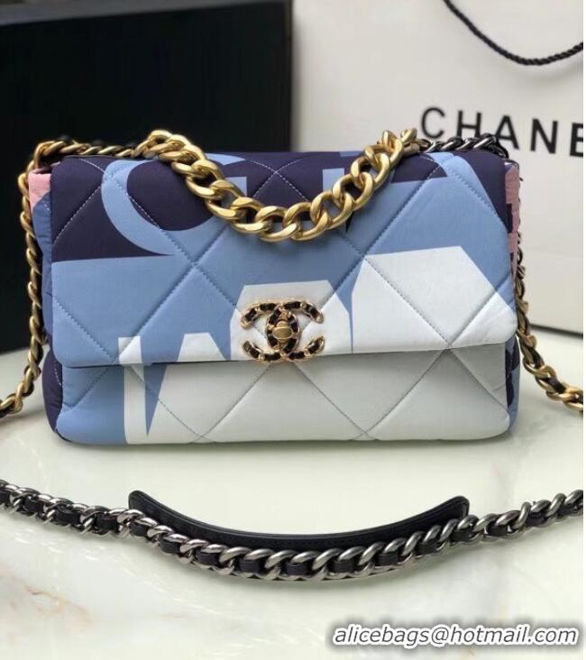 Fashion Discount Chanel 19 flap bag AS1160 blue