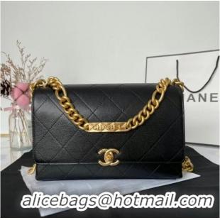 Grade Cheap Chanel Flap Shoulder Bag Original leather AS2764 black