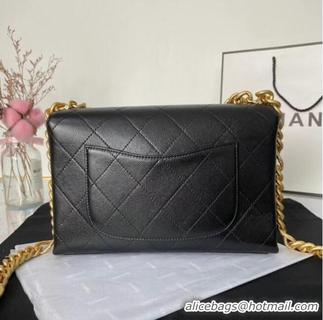 Grade Cheap Chanel Flap Shoulder Bag Original leather AS2764 black