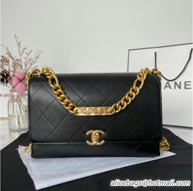 Grade Cheap Chanel Flap Shoulder Bag Original leather AS2764 black