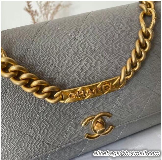 Affordable Price Chanel Flap Shoulder Bag Original leather AS2764 grey