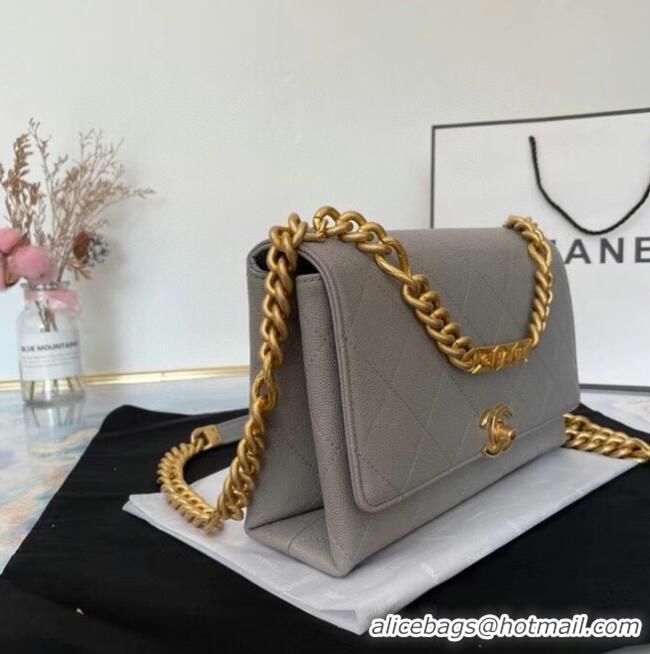 Affordable Price Chanel Flap Shoulder Bag Original leather AS2764 grey