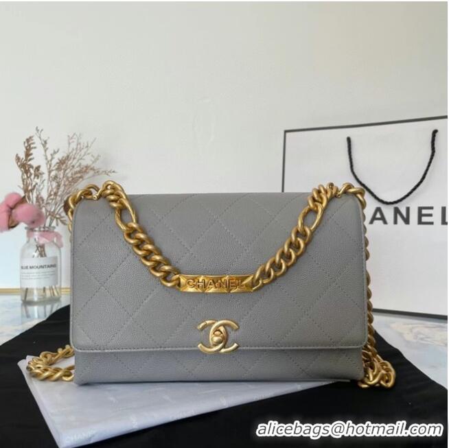 Affordable Price Chanel Flap Shoulder Bag Original leather AS2764 grey