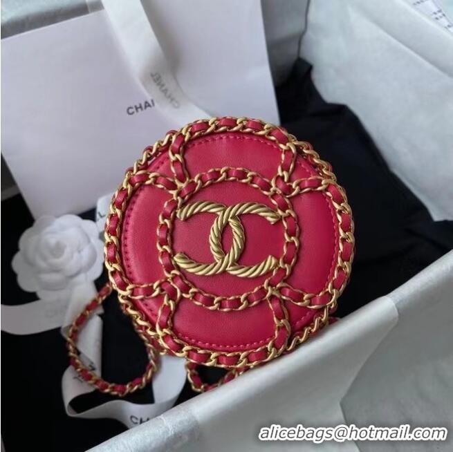 Buy Classic Chanel Drawstring Bag Lambskin & Gold Metal AP2257 Red