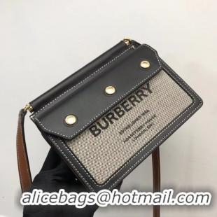 Luxury Cheap BurBerry Shoulder Bag 80146 black&brown