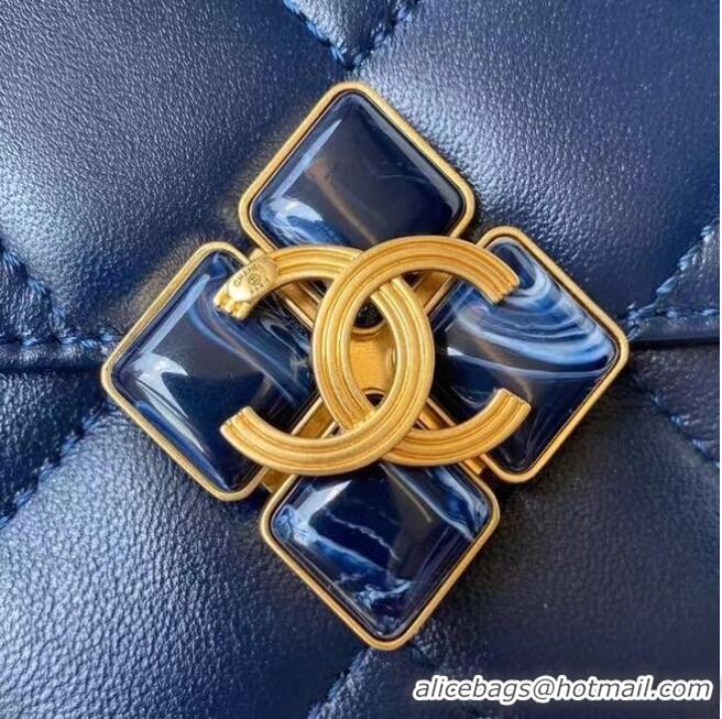 Buy Inexpensive Chanel Flap Shoulder Bag Original leather AS2633 blue