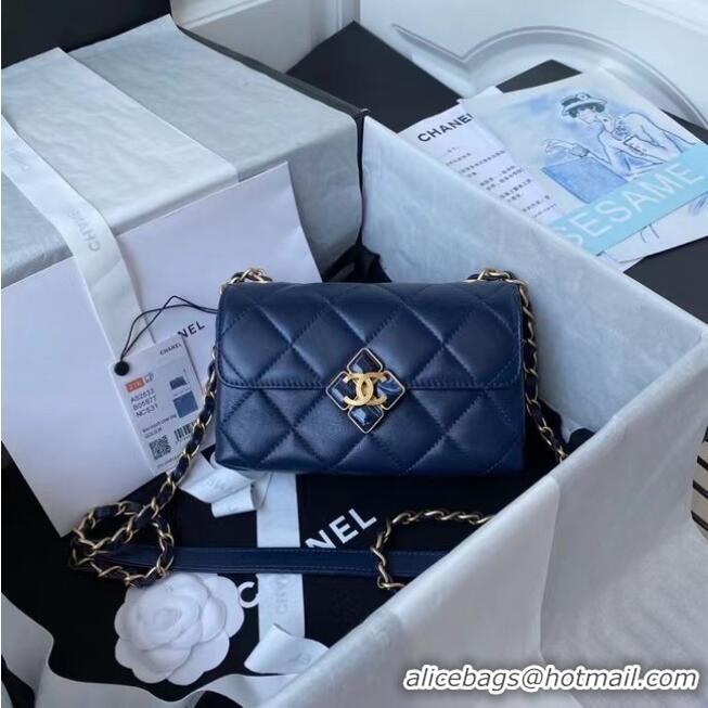 Buy Inexpensive Chanel Flap Shoulder Bag Original leather AS2633 blue