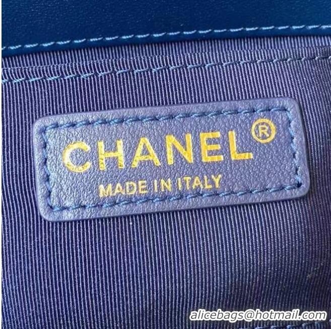 Buy Inexpensive Chanel Flap Shoulder Bag Original leather AS2633 blue