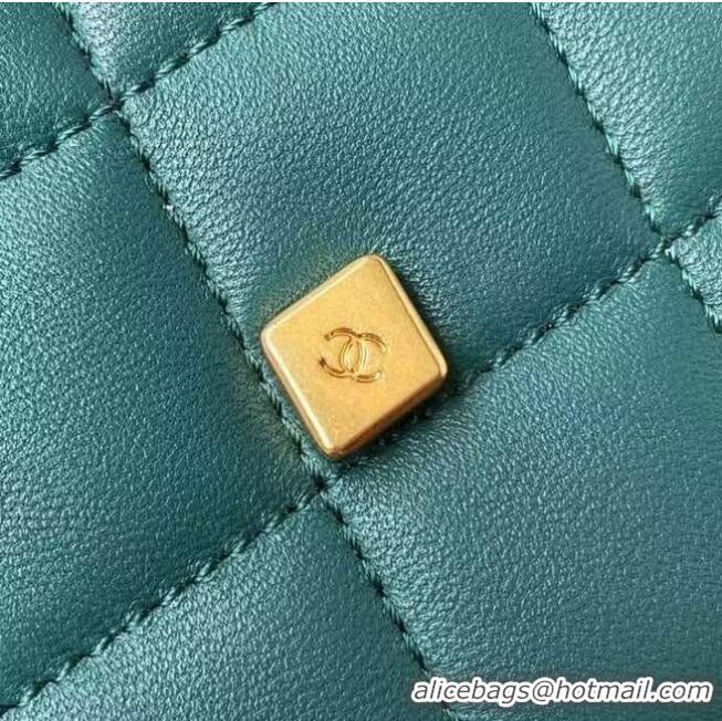 Reasonable Price Chanel Flap Shoulder Bag Original leather AS2633 green