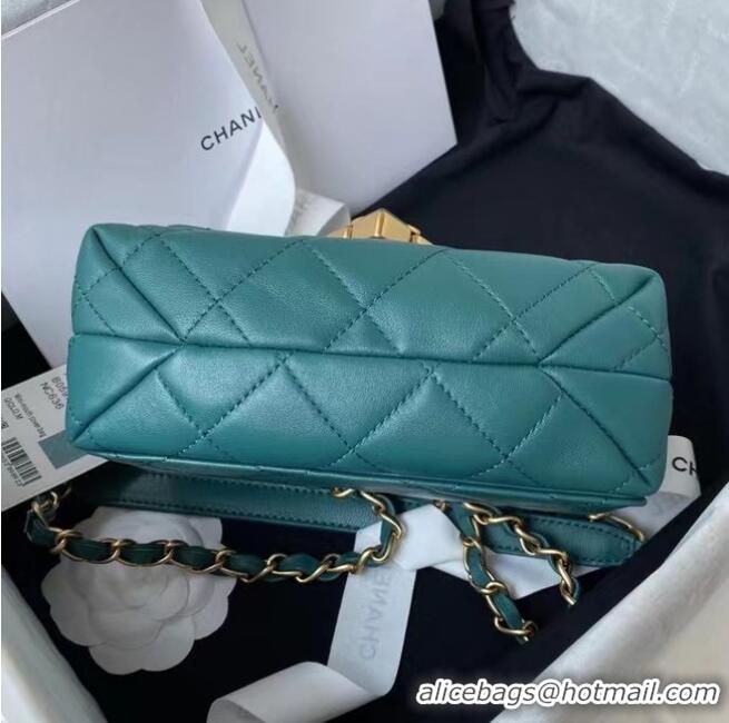 Reasonable Price Chanel Flap Shoulder Bag Original leather AS2633 green