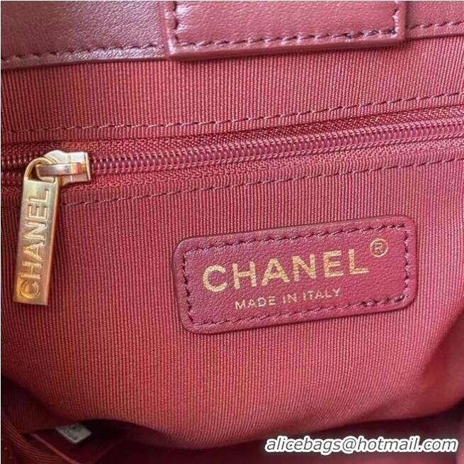 Market Sells Chanel leather Shoulder Bag AS2750 Wine