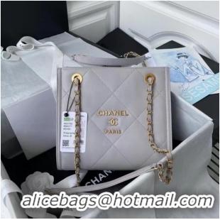 Good Product Chanel leather Shoulder Bag AS2750 grey