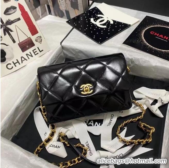 Shop Grade Chanel Flap Shoulder Bag Original leather AS9957 black