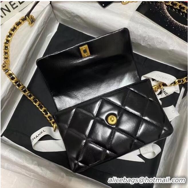 Shop Grade Chanel Flap Shoulder Bag Original leather AS9957 black