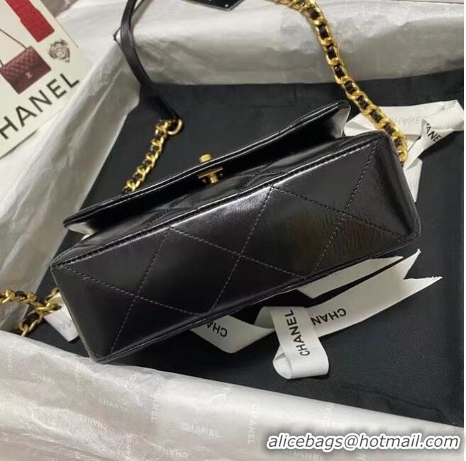 Shop Grade Chanel Flap Shoulder Bag Original leather AS9957 black