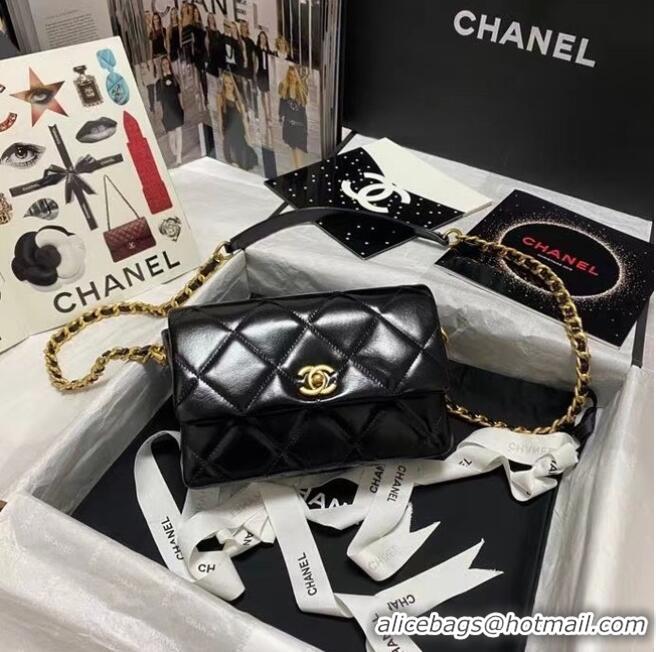 Shop Grade Chanel Flap Shoulder Bag Original leather AS9957 black