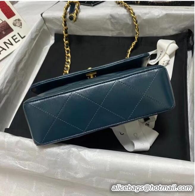 Luxury Discount Chanel Flap Shoulder Bag Original leather AS9957 blue