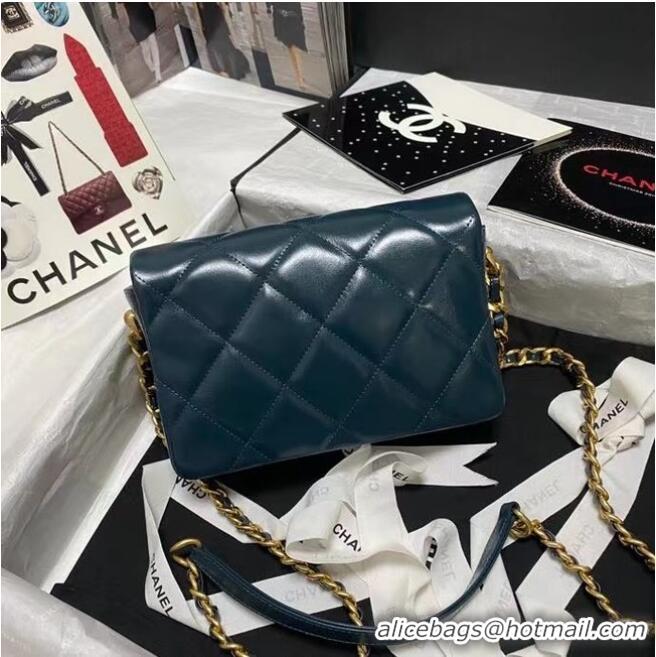 Luxury Discount Chanel Flap Shoulder Bag Original leather AS9957 blue