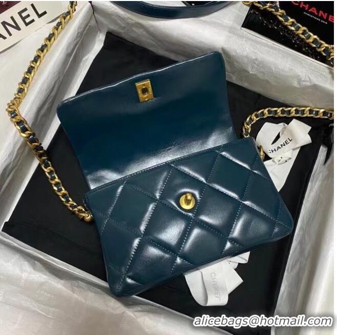 Luxury Discount Chanel Flap Shoulder Bag Original leather AS9957 blue