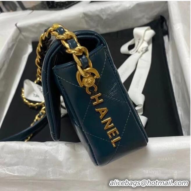 Luxury Discount Chanel Flap Shoulder Bag Original leather AS9957 blue