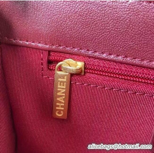 Famous Brand Chanel Flap Shoulder Bag Original leather AS2634 Wine