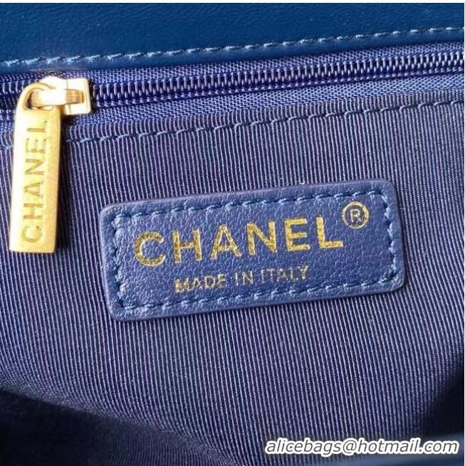 Unique Style Chanel Flap Shoulder Bag Original leather AS2634 blue