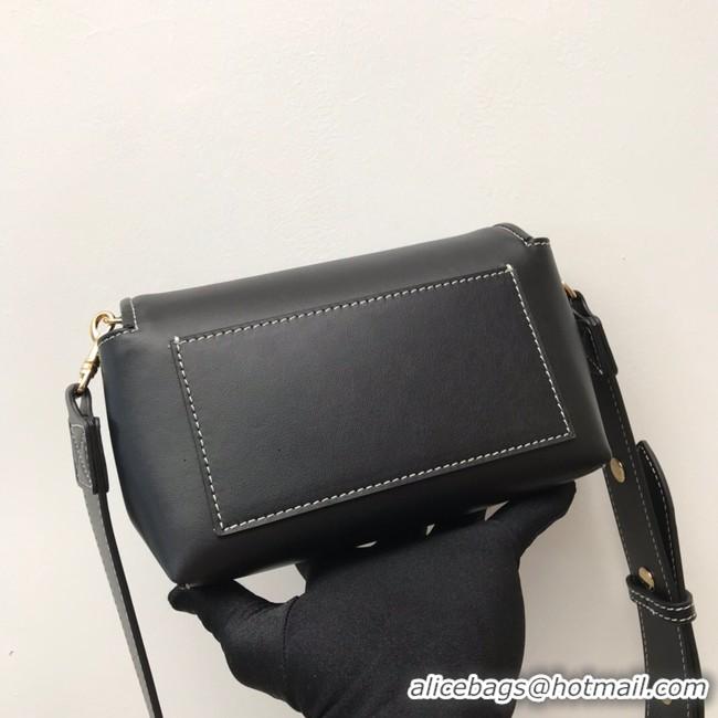 Popular BurBerry Leather Shoulder Bag 80266 black