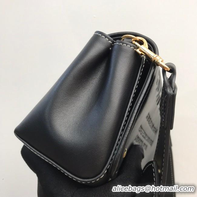 Popular BurBerry Leather Shoulder Bag 80266 black