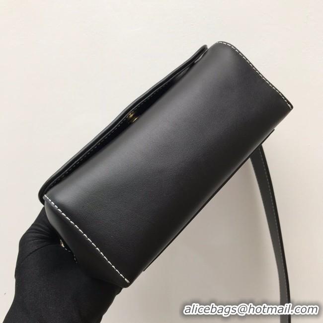 Popular BurBerry Leather Shoulder Bag 80266 black