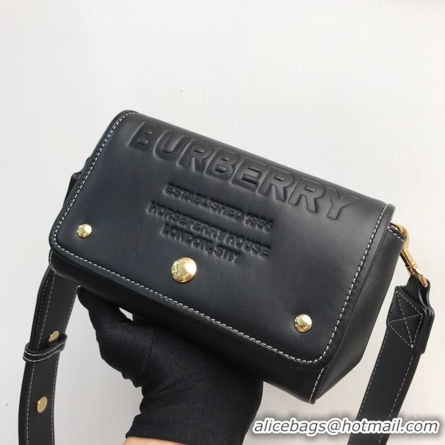 Popular BurBerry Leather Shoulder Bag 80266 black