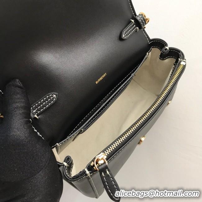 Popular BurBerry Leather Shoulder Bag 80266 black