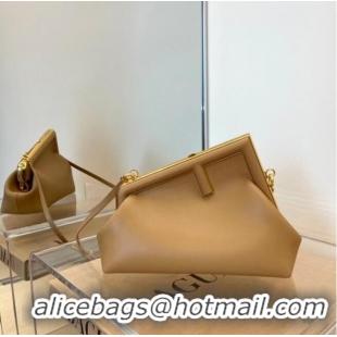 Traditional Discount FENDI FIRST SMALL leather bag 8BP129A Cream