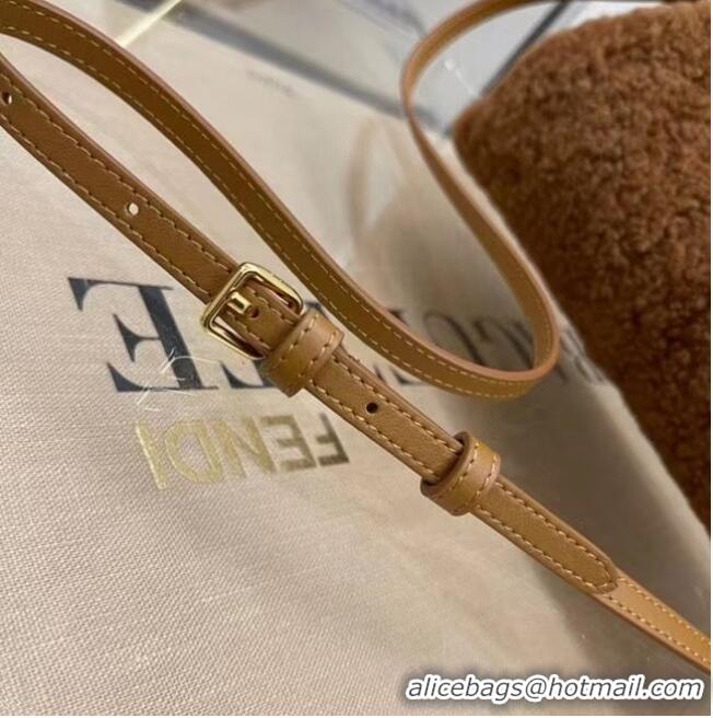 Best Price FENDI FIRST SMALL brown sheepskin bag 8BP129AH