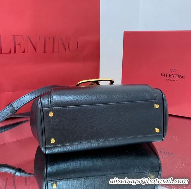 Promotional Price VALENTINO calf leather handbag V0754 BLACK