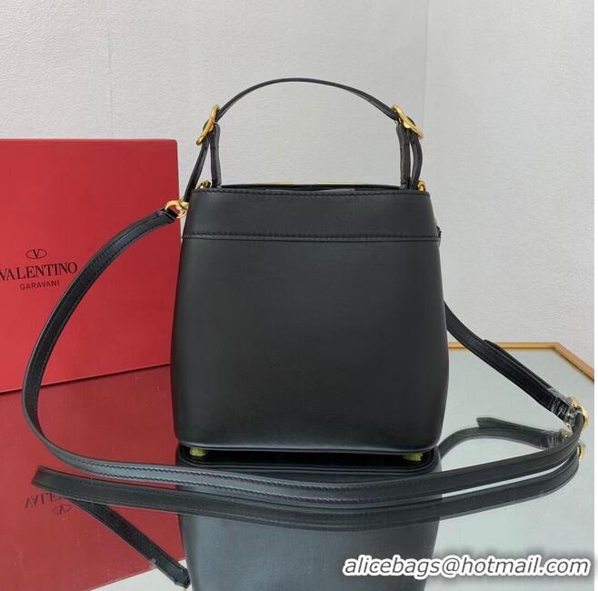 Grade Quality VALENTINO calf leather handbag V0754 black