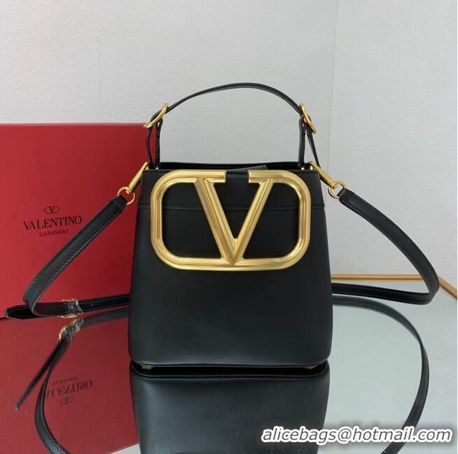 Grade Quality VALENTINO calf leather handbag V0754 black