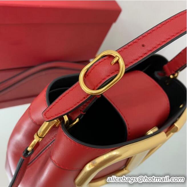 Buy Discount VALENTINO calf leather handbag V0754 red