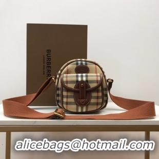 Perfect BurBerry Leather Shoulder Bag 80115 Wheat