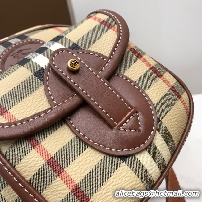 Perfect BurBerry Leather Shoulder Bag 80115 Wheat