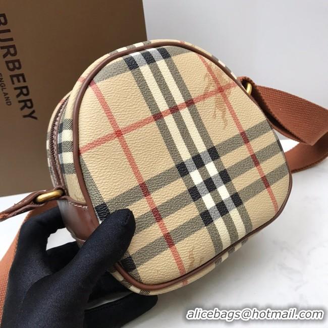 Perfect BurBerry Leather Shoulder Bag 80115 Wheat