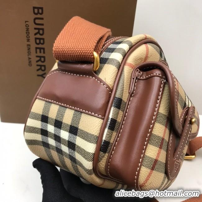 Perfect BurBerry Leather Shoulder Bag 80115 Wheat