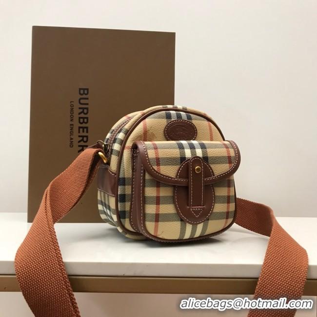 Perfect BurBerry Leather Shoulder Bag 80115 Wheat