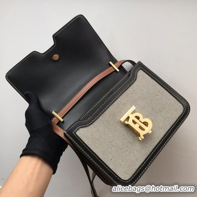 Discount BurBerry Leather Shoulder Bag 80146 black&brown