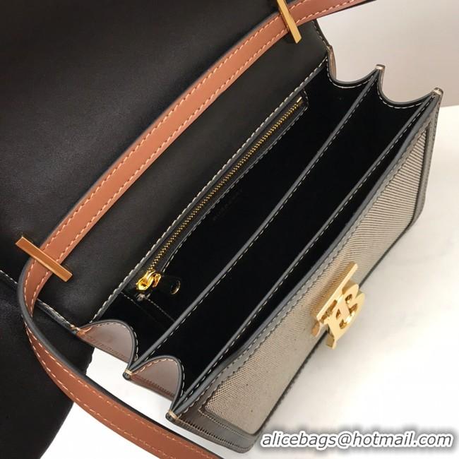 Discount BurBerry Leather Shoulder Bag 80146 black&brown