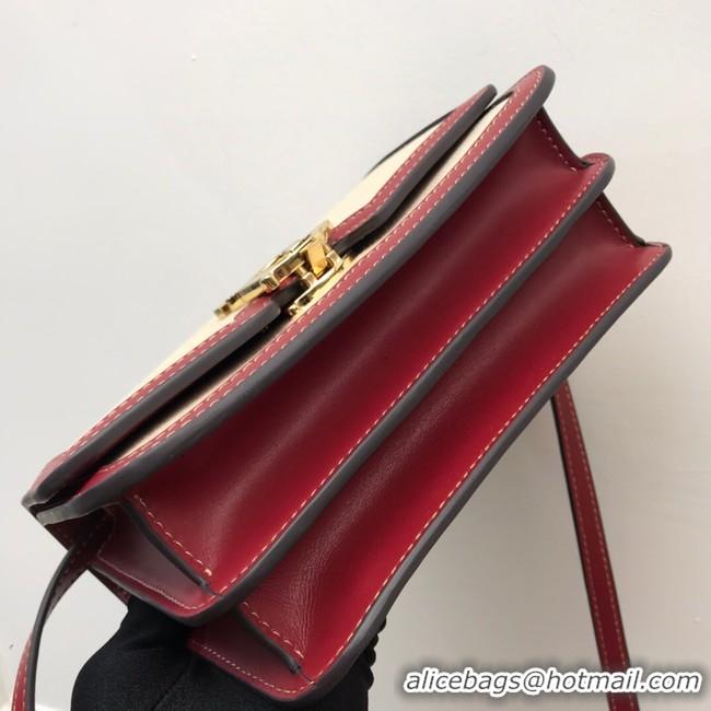 Luxury BurBerry Leather Shoulder Bag 80146 red